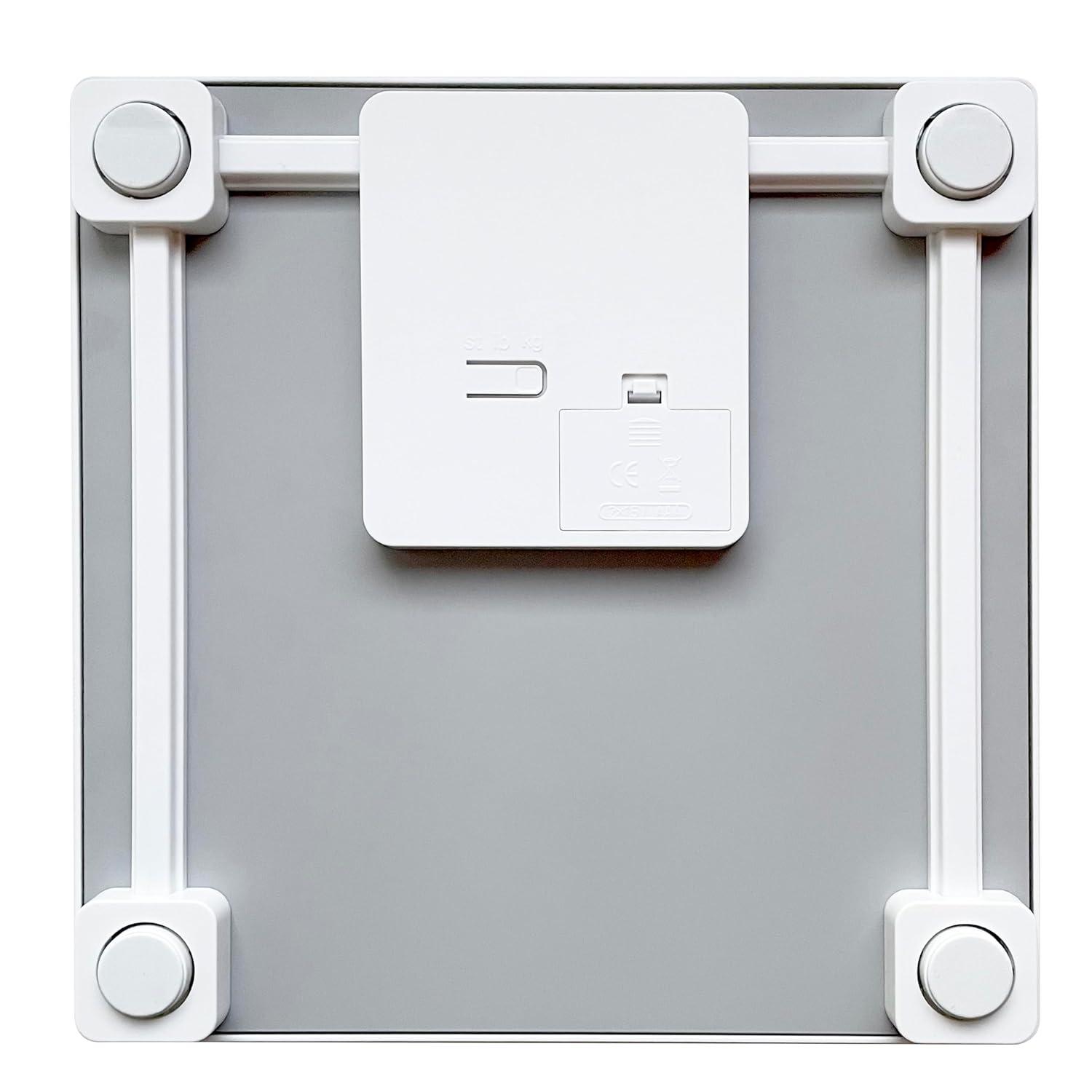 Taylor Digital 400 lb Capacity White/Gray Bathroom Scale