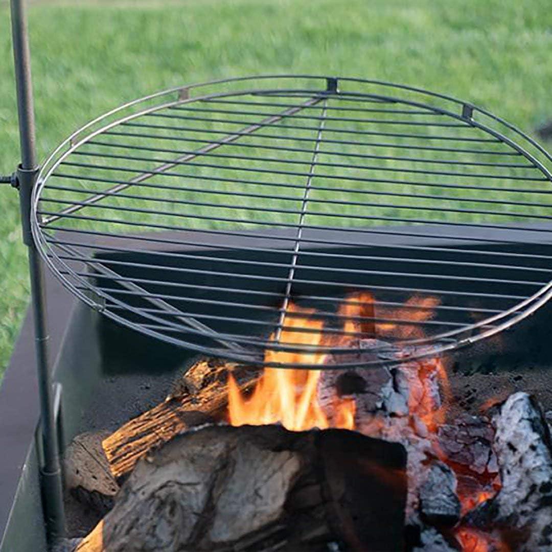 Blue Sky Outdoor Living 24" Portable Swing Away Outdoor Bonfire Steel Grill, Black