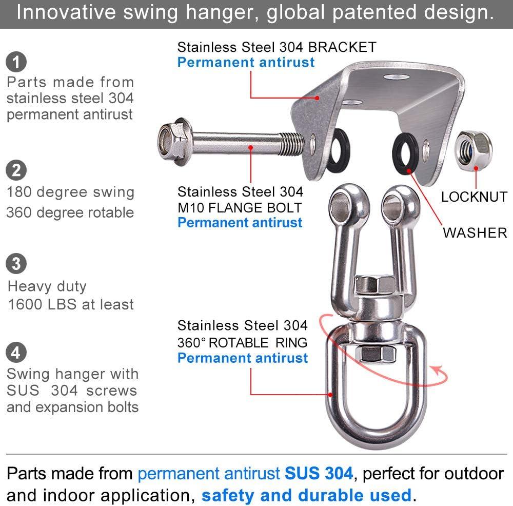 Heavy Duty Stainless Steel 360° Ceiling Mount Swing Hanger