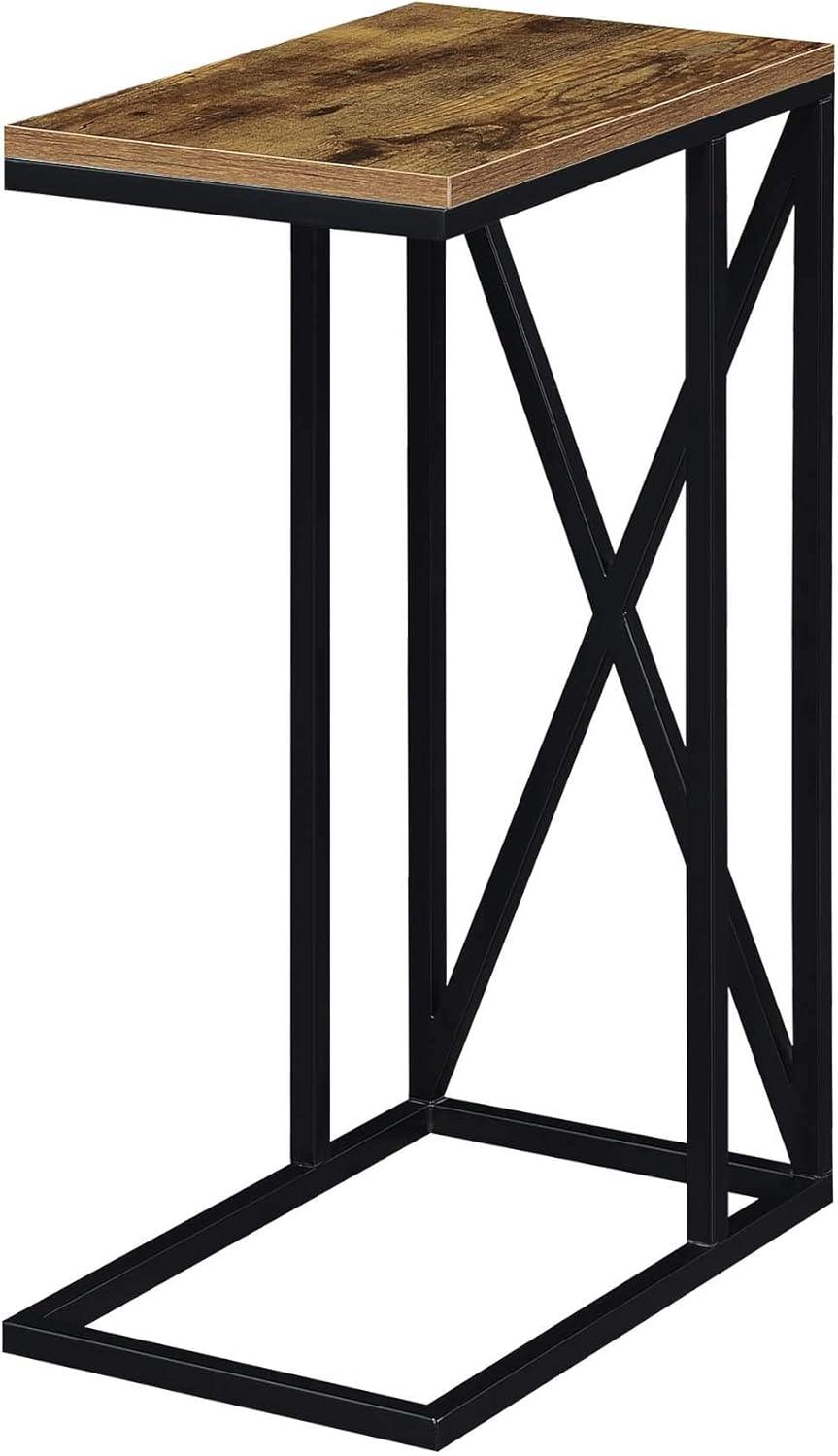 15.75 x 10 x 24.25 in. Tucson C End Table, Brown Wood with Black