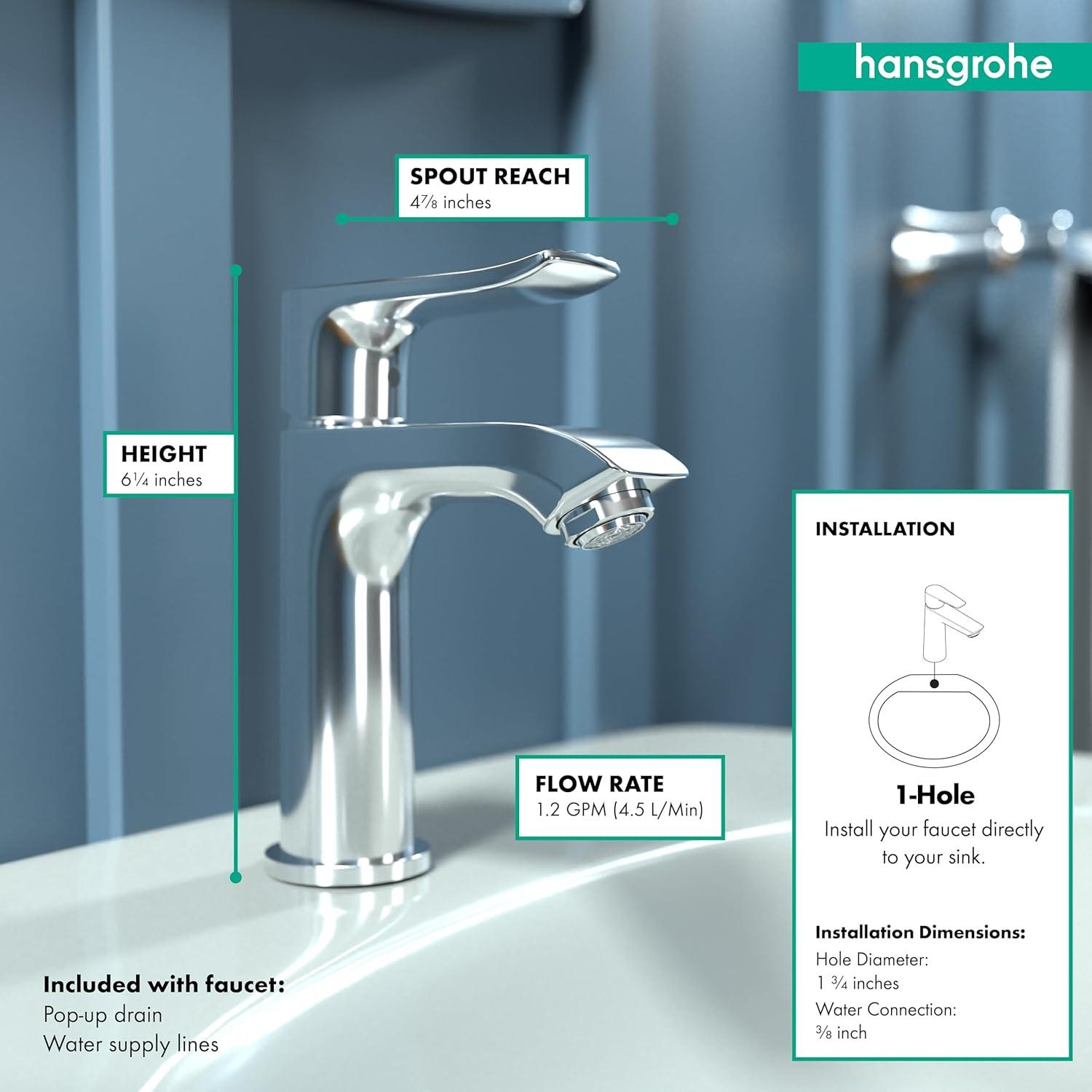 Metris Single Hole Bathroom Faucet