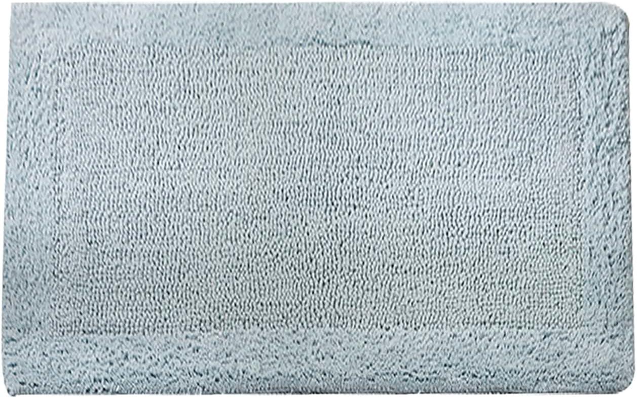 Better Trends Edge 100% Cotton Tufted Reversible Bath Rug 21" x 34" Rectangle - Blue