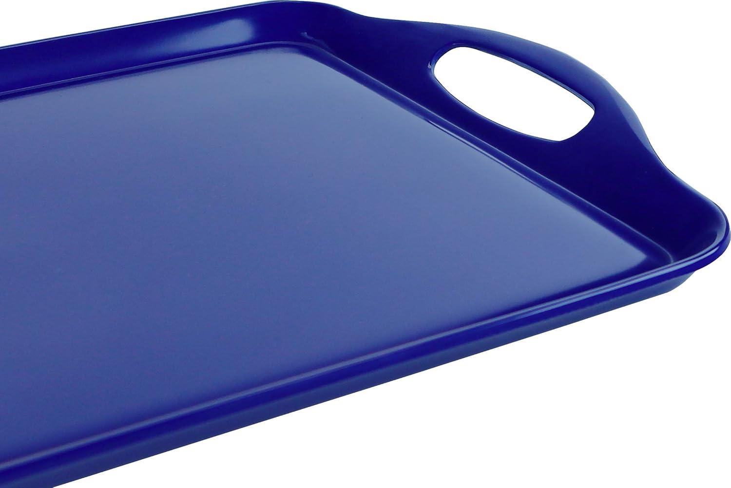 Reston Lloyd Multi-Purpose 18" Rectangle Melamine Plastic Handled Tray