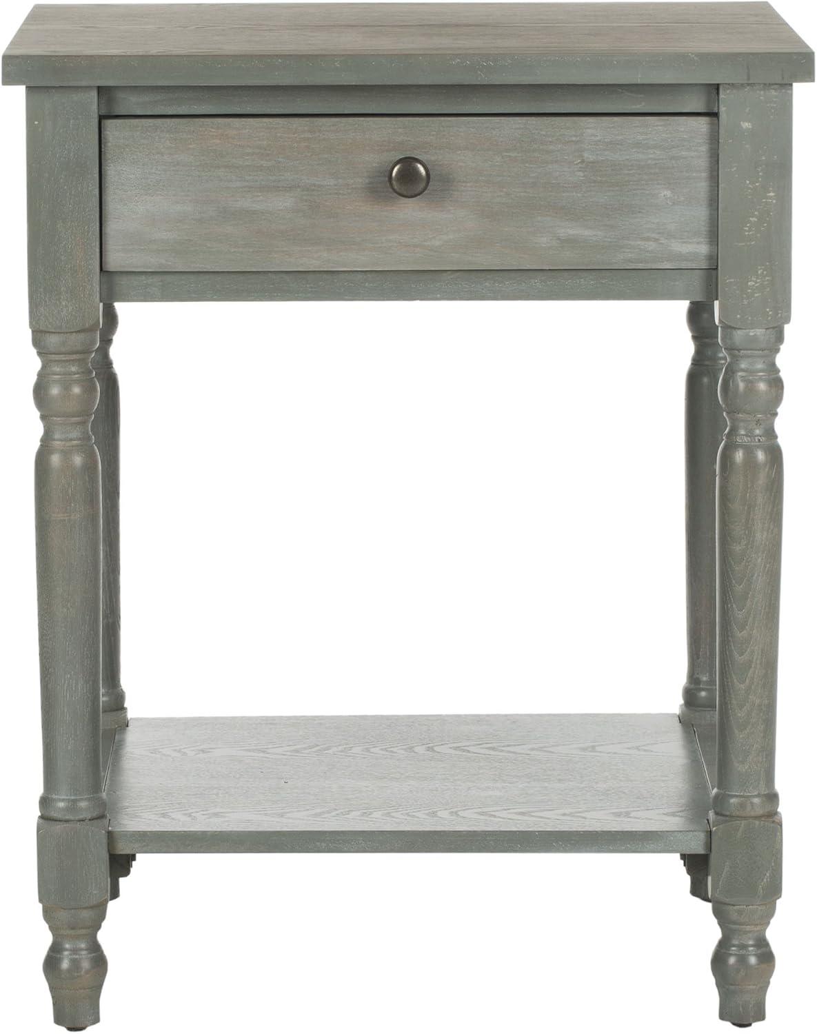 Tami Nightstand With Storage Drawer - AMH6604 - Ash Grey - Safavieh Couture