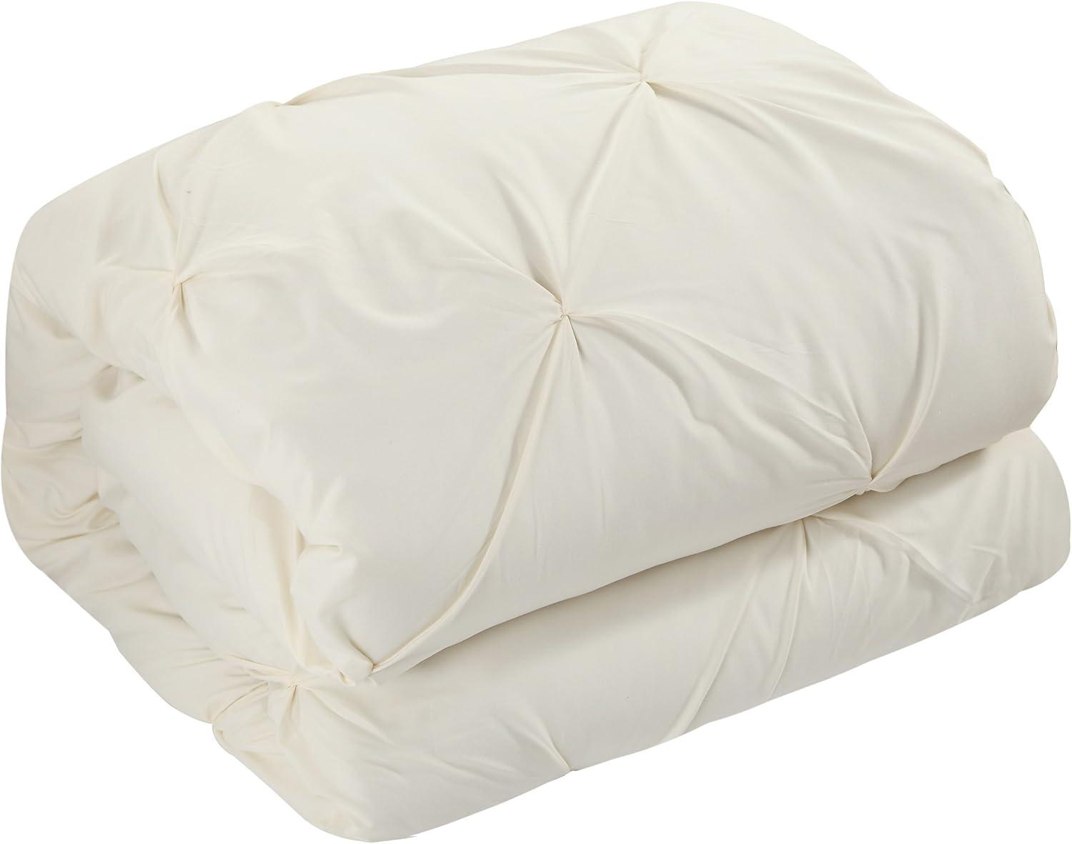 Alvatore Pinch Pleated Bed in a Bag Comforter Set