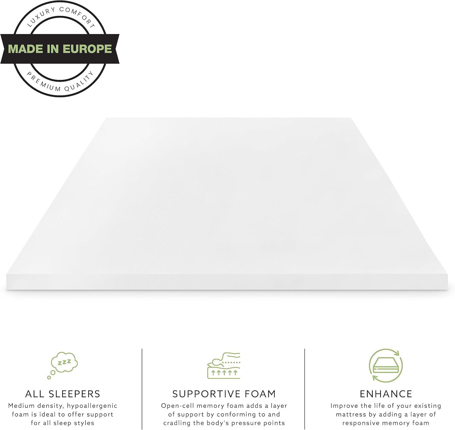 SensorPEDIC 2'' Memory Foam Mattress Topper