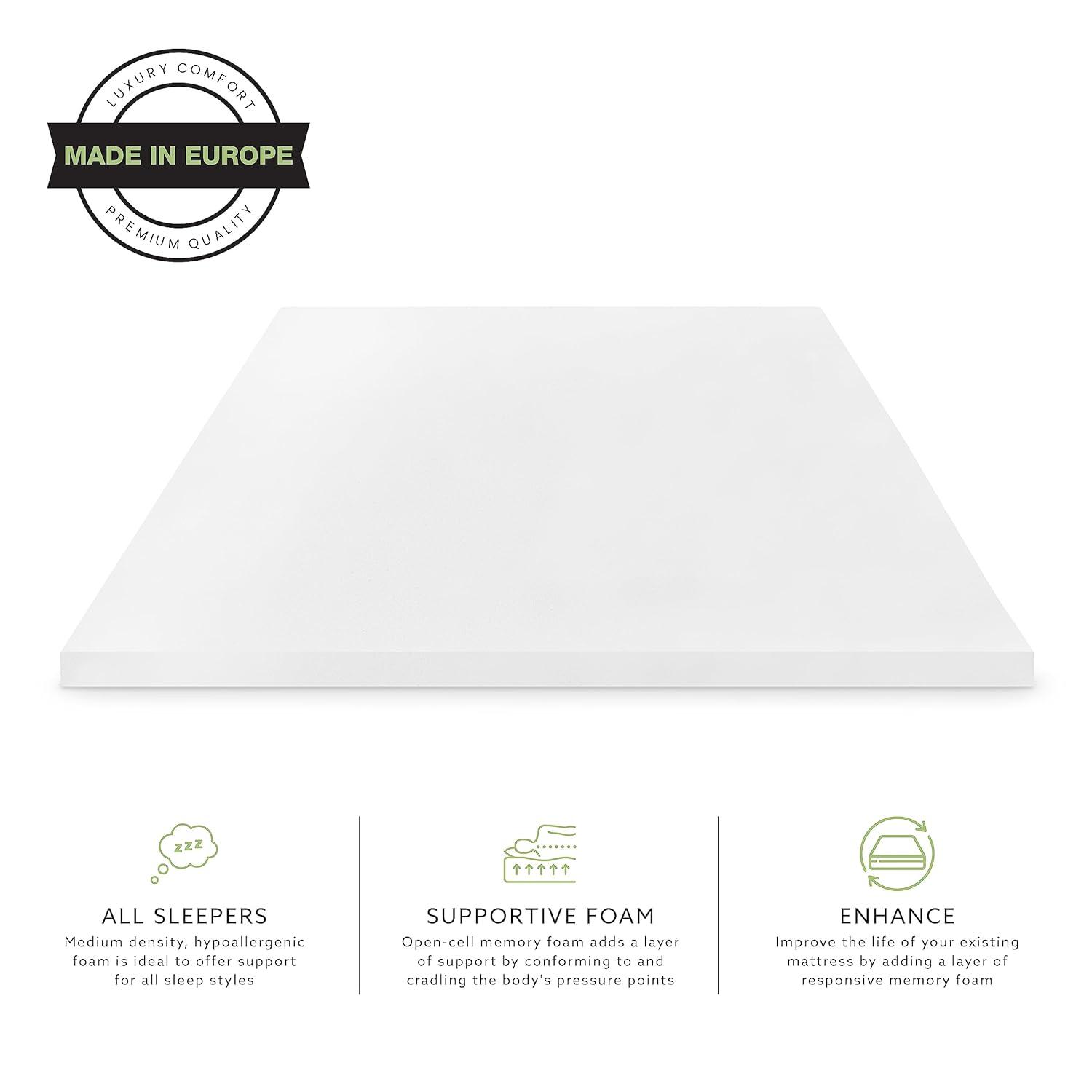 SensorPEDIC 2'' Memory Foam Mattress Topper