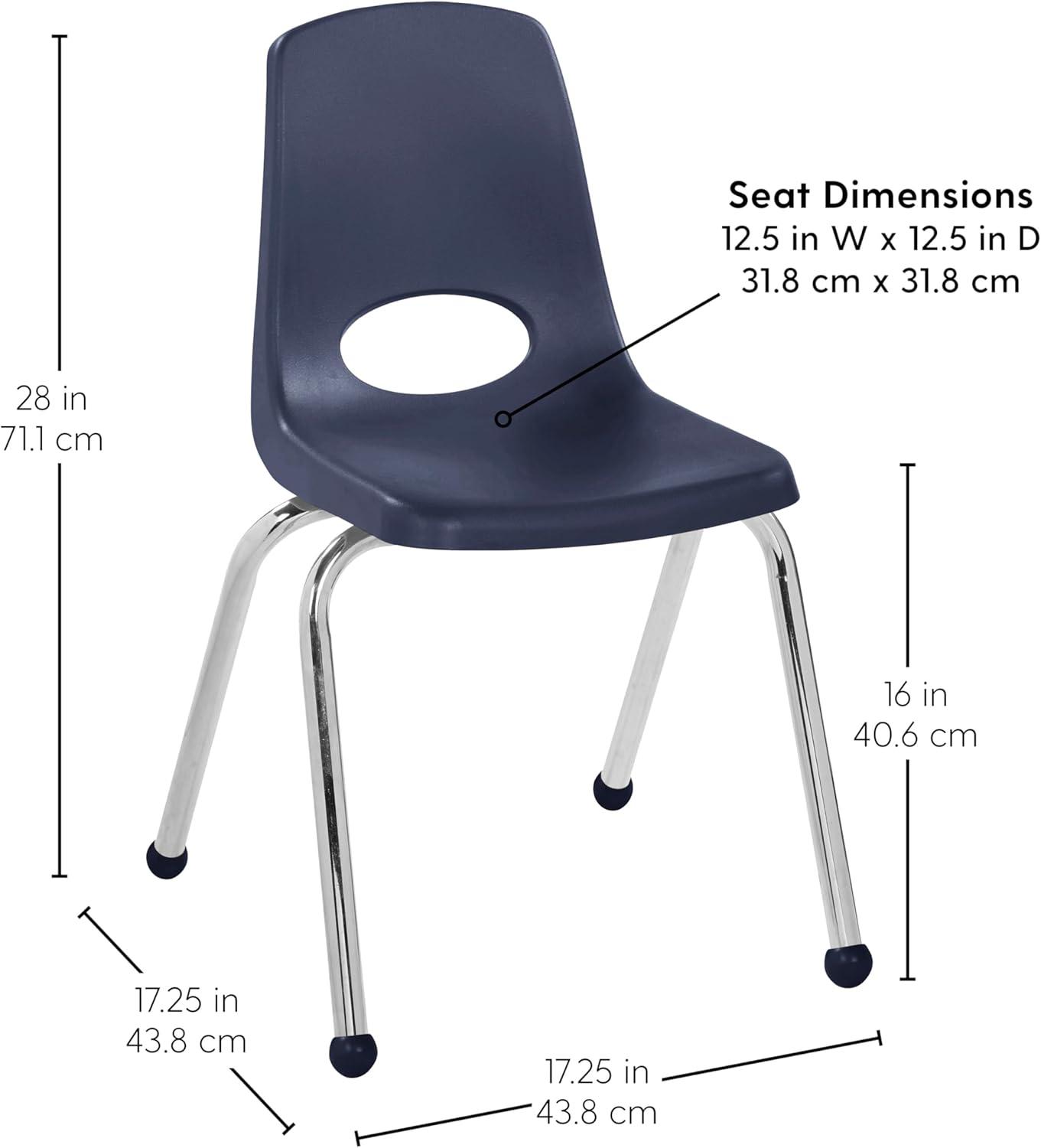 Factory Direct Partners Stacking Classroom Chair ( Set of 6 ) (Set of 6)