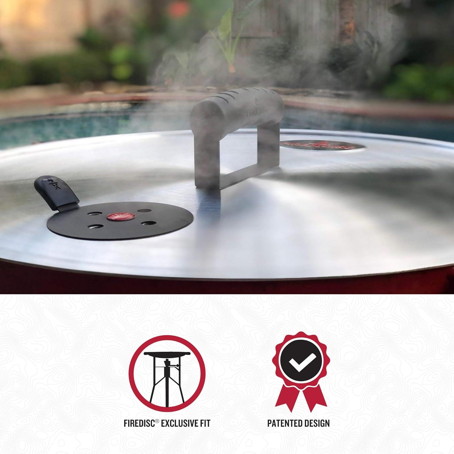 FIREDISC Ultimate Flat Top Lid with Flavor Seal for 22-in. Pots and Pans