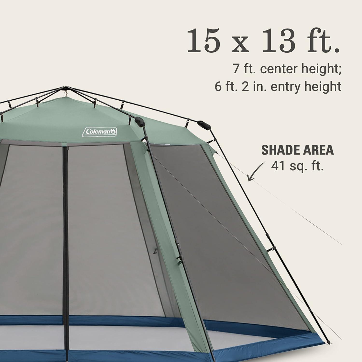Coleman 13'x15' Skylodge Instant Screened Shelter Canopy Tent - Moss