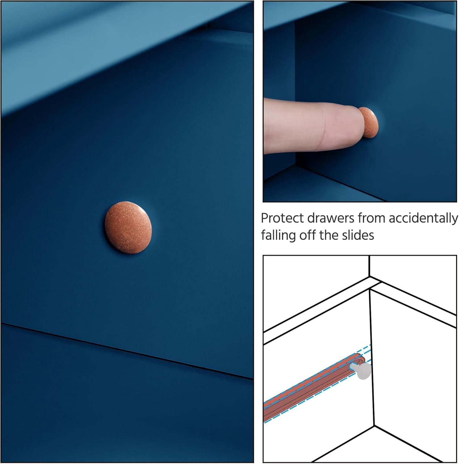 Wooden Bathroom Storage Organizer Cabinet with 4 Drawers and 1 Cupboard