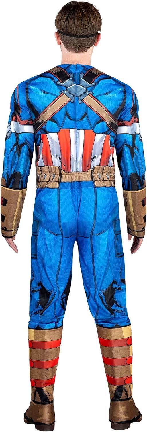 Adult Captain America Men's Deluxe Costume