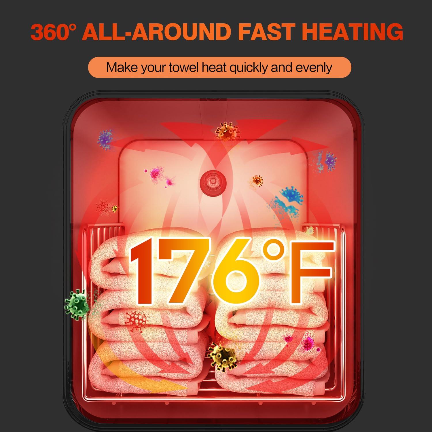 Towel Warmer Cabinet, 5L Hot Bath Towel Warmer Heating Use for Facial Spa, Hair Beauty, Salon Equipment and Home