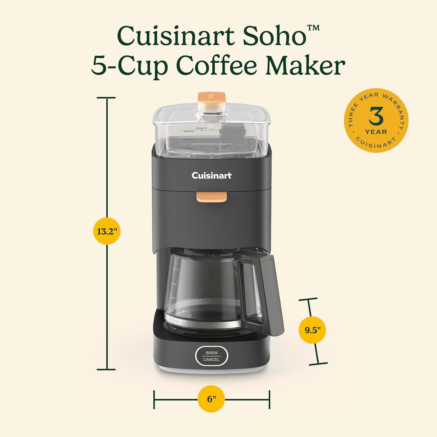 Cuisinart Cuisinart Soho 5-Cup Coffee Maker DCC-5BK