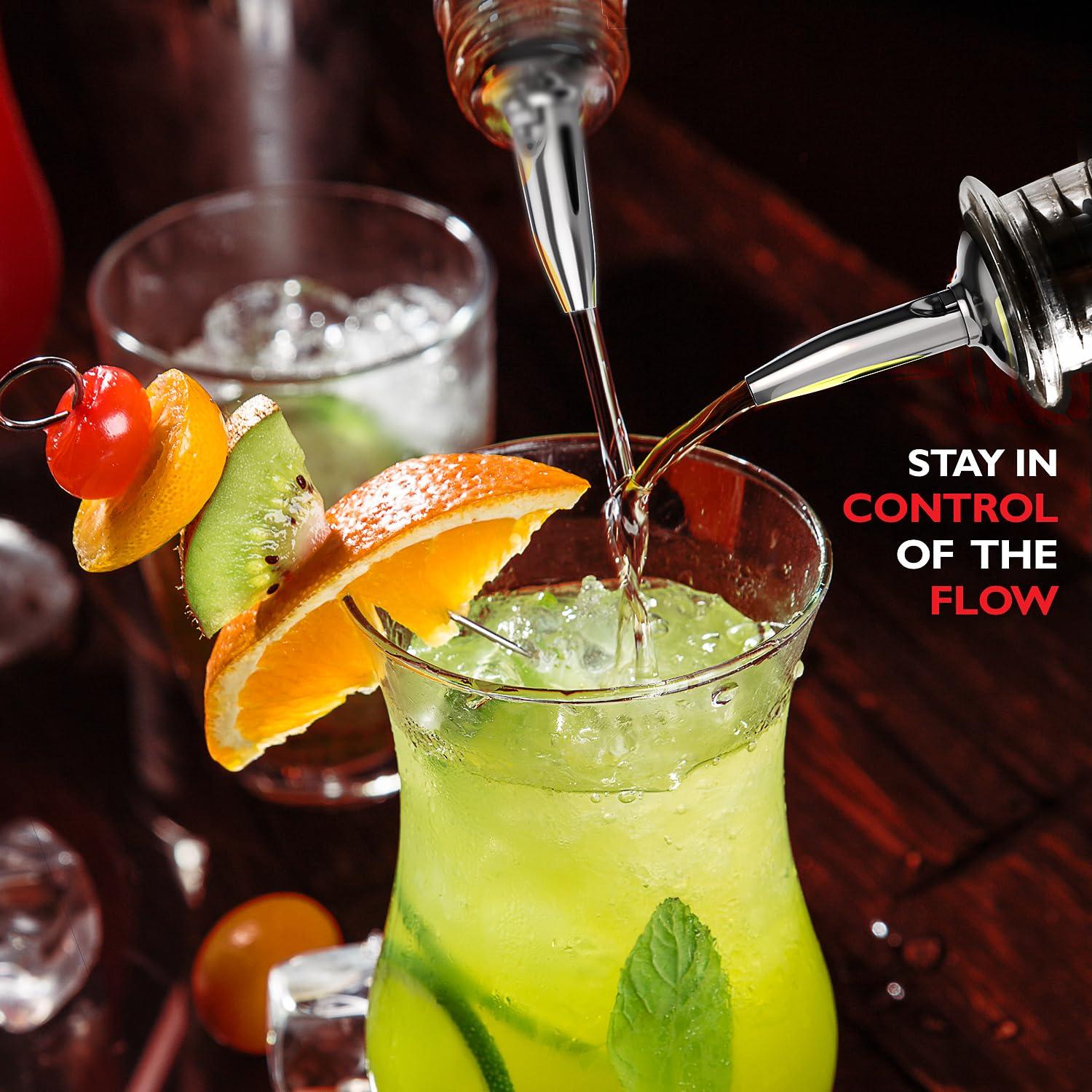 Joytable Joytable 8 Piece Stainless Steel Cocktail Shaker Bar Tool Set