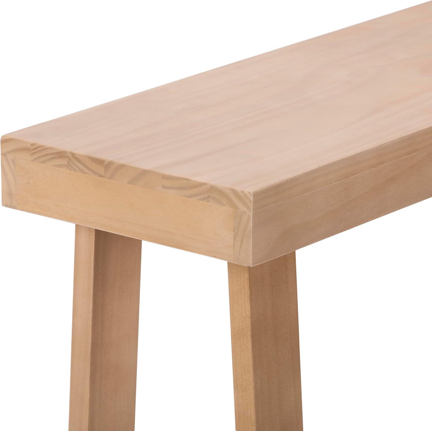 Plank+Beam 36” Solid Wood Console Table, Classic Farmhouse Style Sofa Table, Narrow Entryway Table for Hallway, Blonde