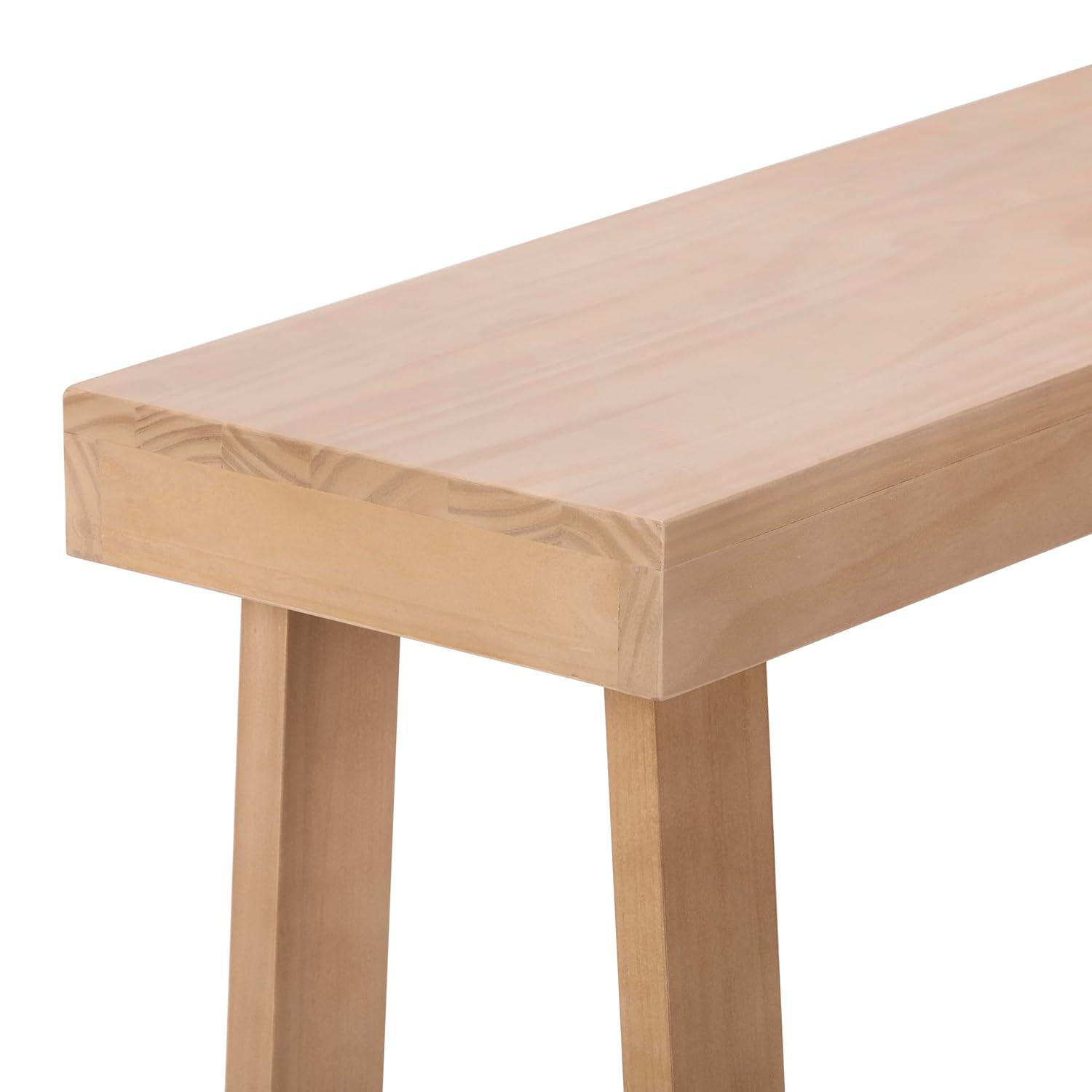 Plank+Beam 36” Solid Wood Console Table, Classic Farmhouse Style Sofa Table, Narrow Entryway Table for Hallway, Blonde