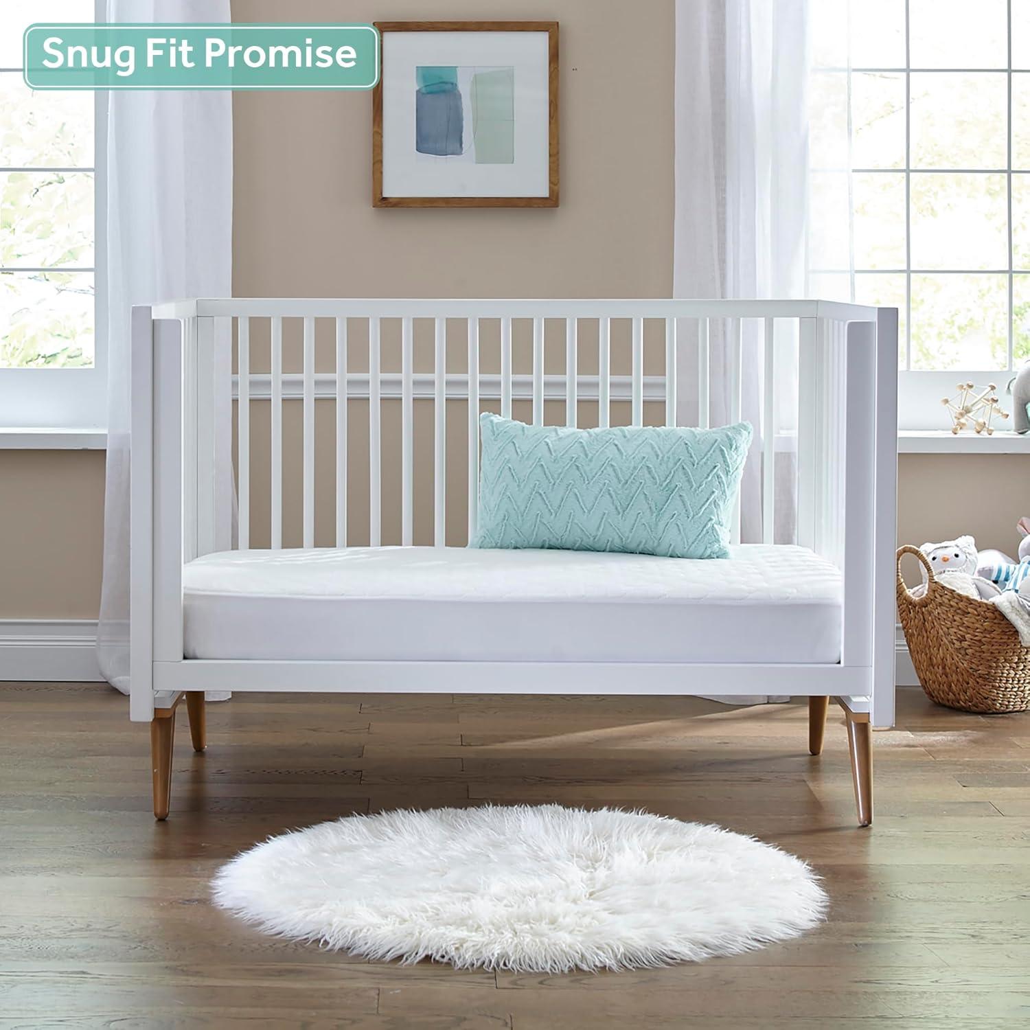 Sealy Posturepedic Grace Breathable Hypoallergenic 2-Stage Waterproof Baby Crib Mattress & Toddler Bed Mattress, GREENGUARD Gold Certified, 52" x 28"