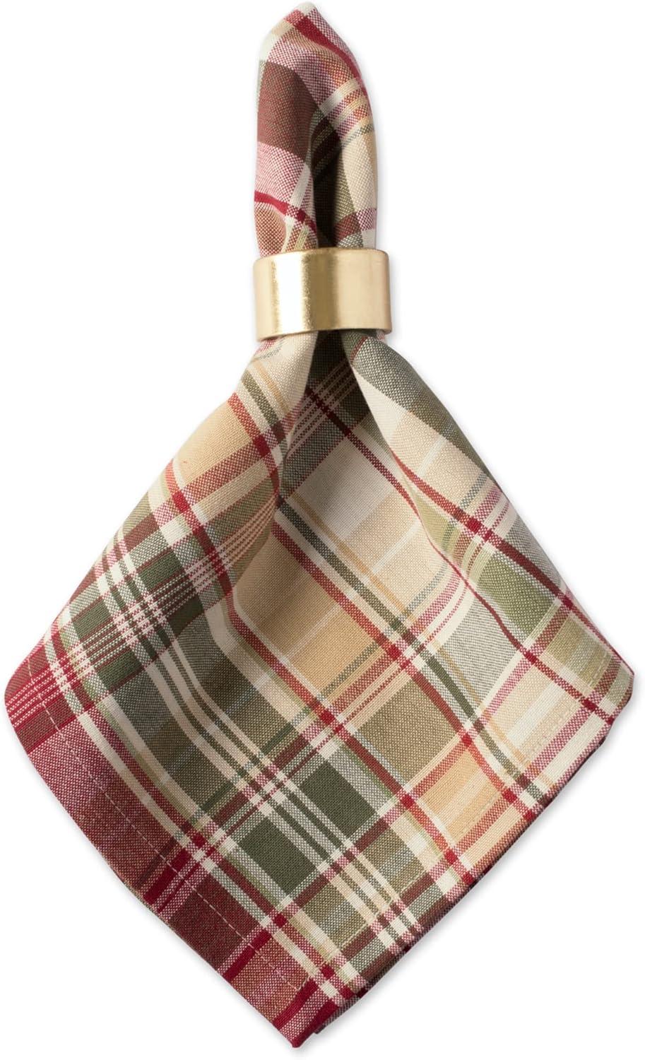 Give Thanks Plaid Napkin (Set of 6)