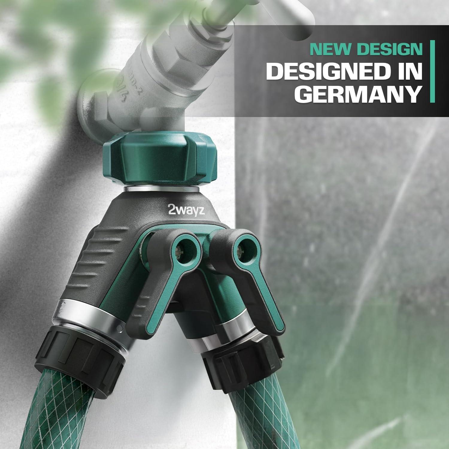 2WAYZ Dual Outlet Water Hose Splitter - 360° Rotation