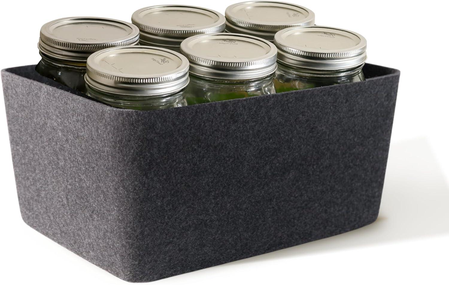SortJoy Wide Stone Sculpted Storage Bin