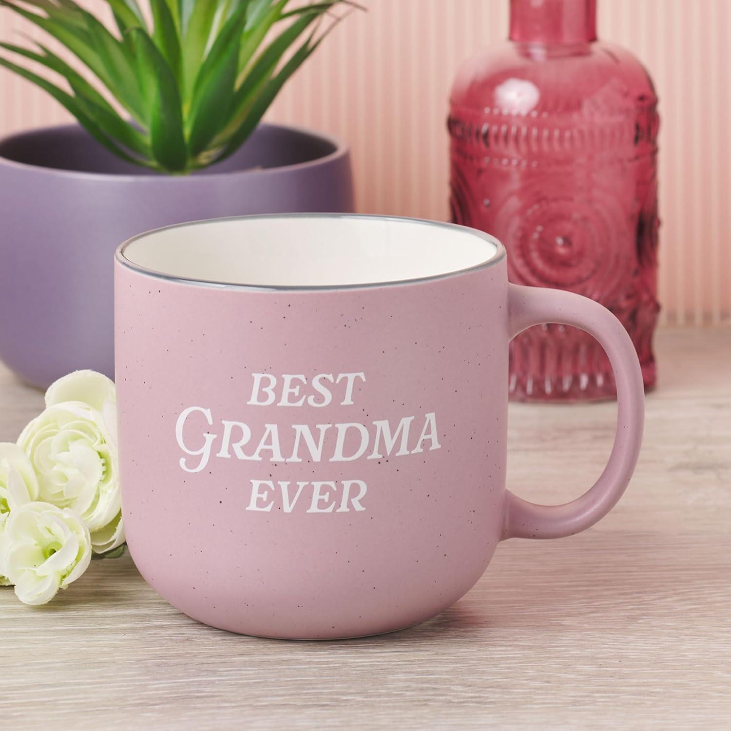 Christian Art Gifts  Best Grandma Ever Psalm 103-17 Mug, Pink - MUG1122