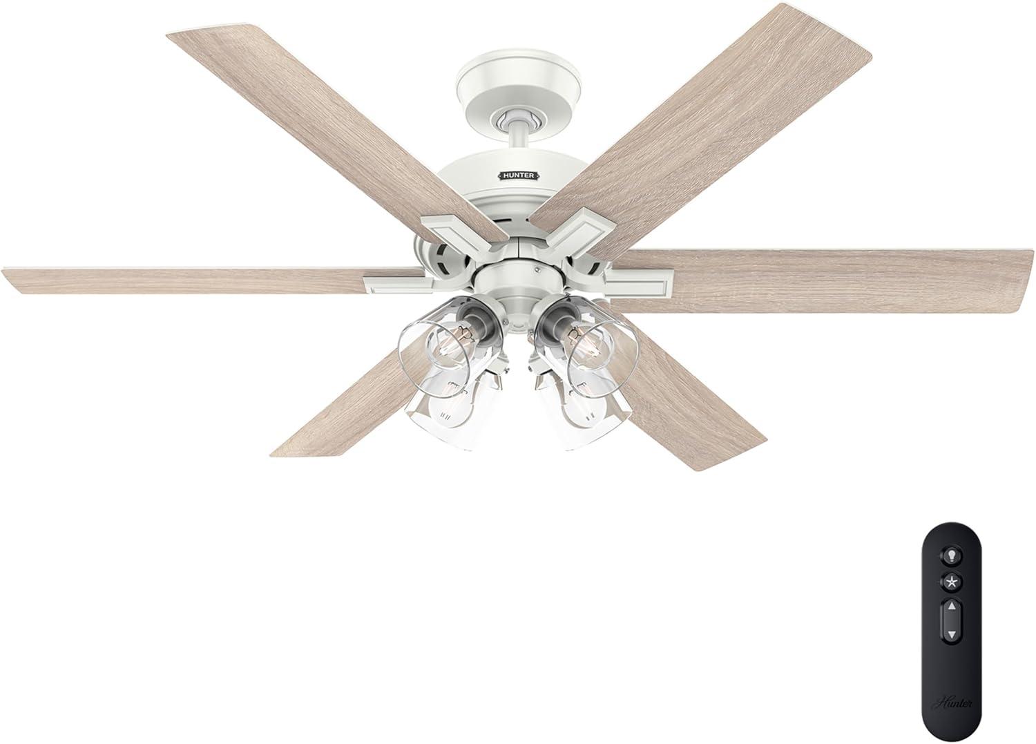 Hunter 52 Inch Fonthill ENERGY STAR® Hunterexpress Ceiling Fan With Lights And Remote