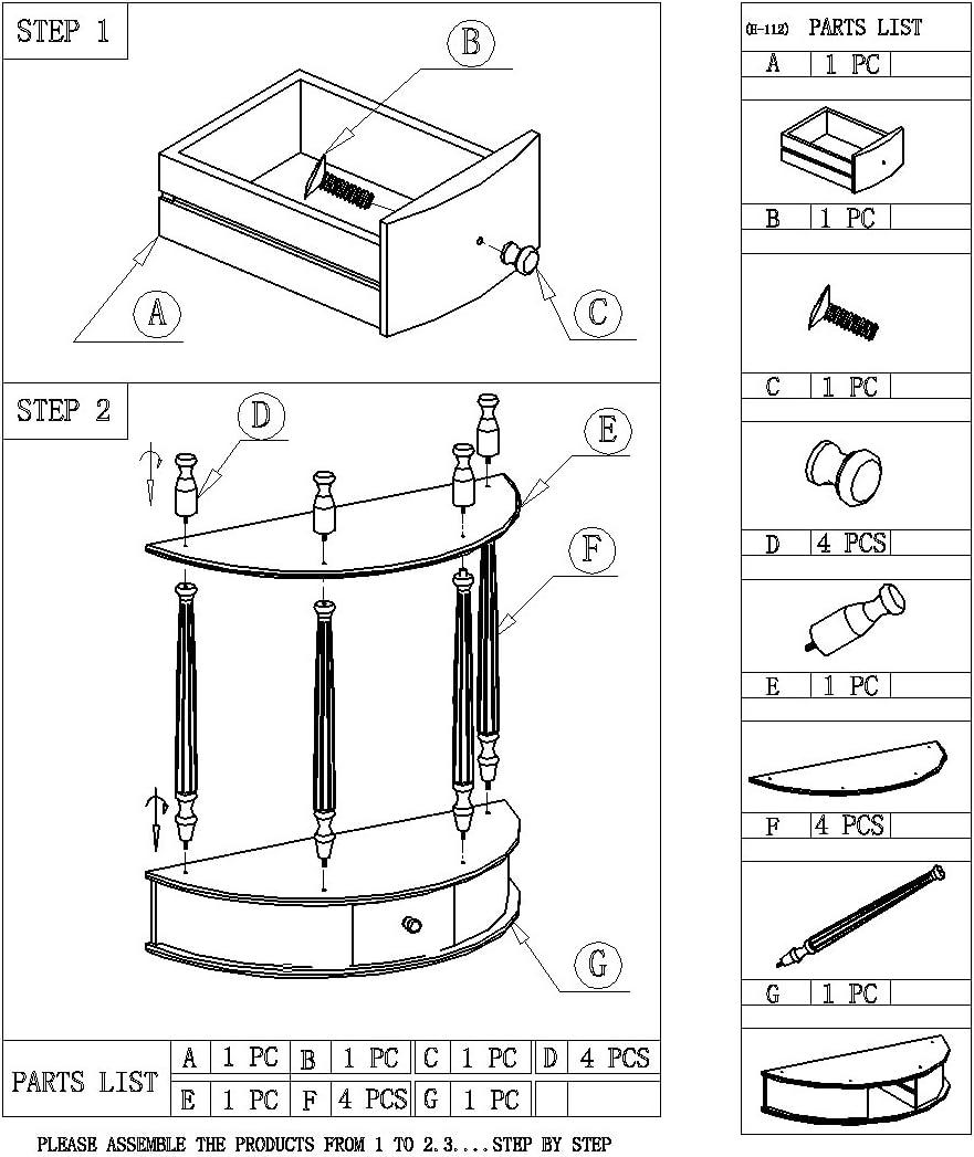 Home Craft Console Table