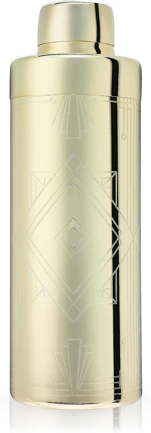 Art Deco Cocktail Shaker in Gold