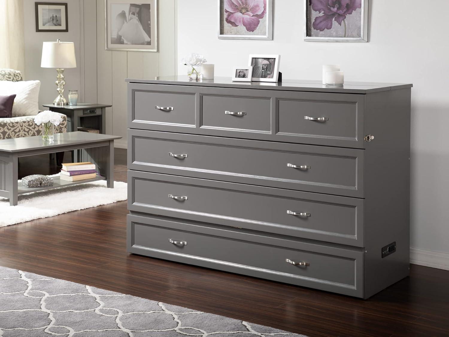 Queen Deerfield Murphy Bed Chest - AFI