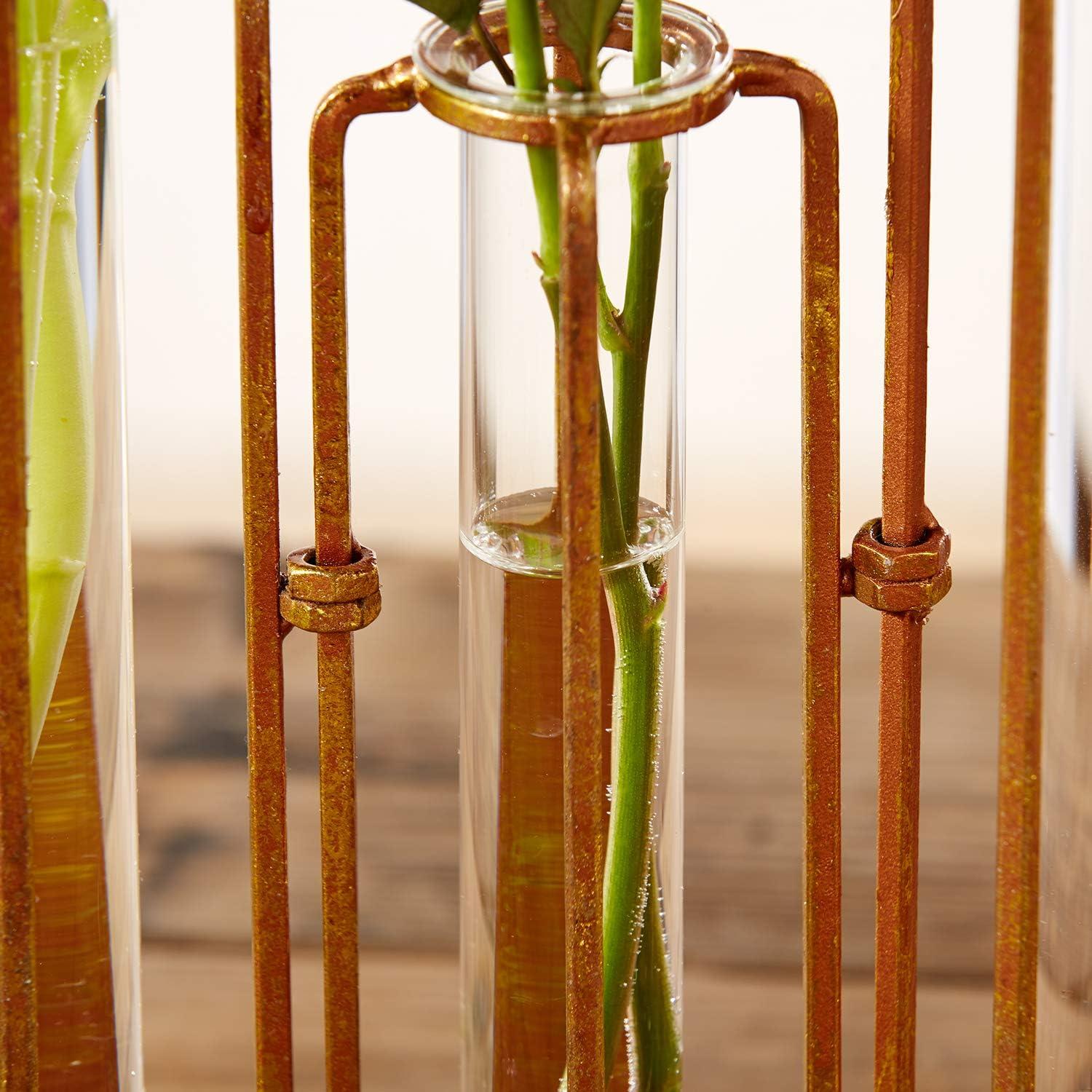 Two's Company Set of 10 Hinged Flower Vases