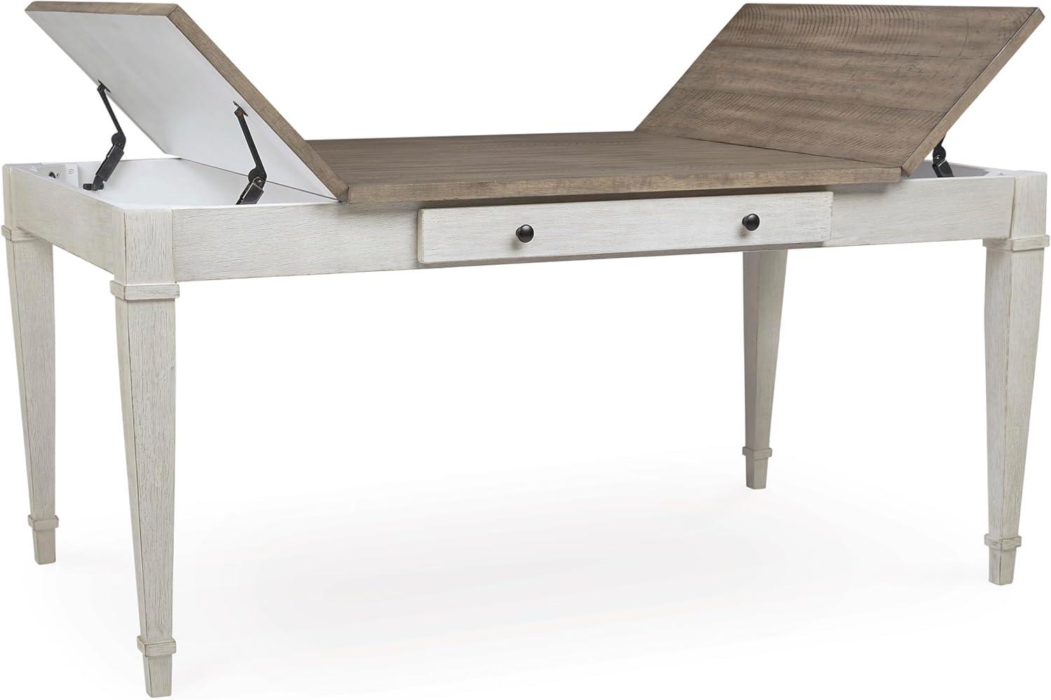 Signature Design by Ashley Casual Skempton Dining Table, White/Light Brown