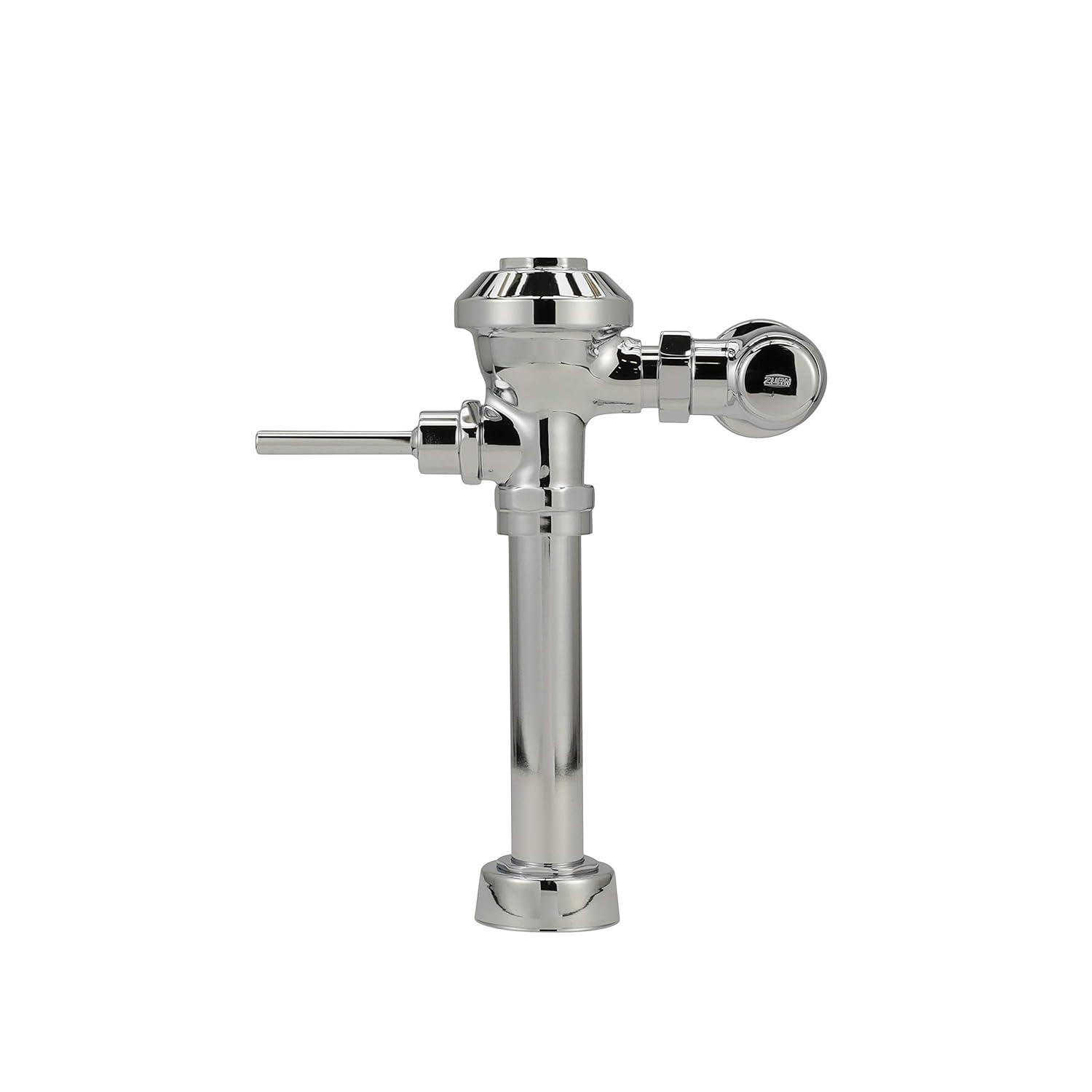 1.6 GPF Chrome Manual Flush Valve with Cast Wall Flange