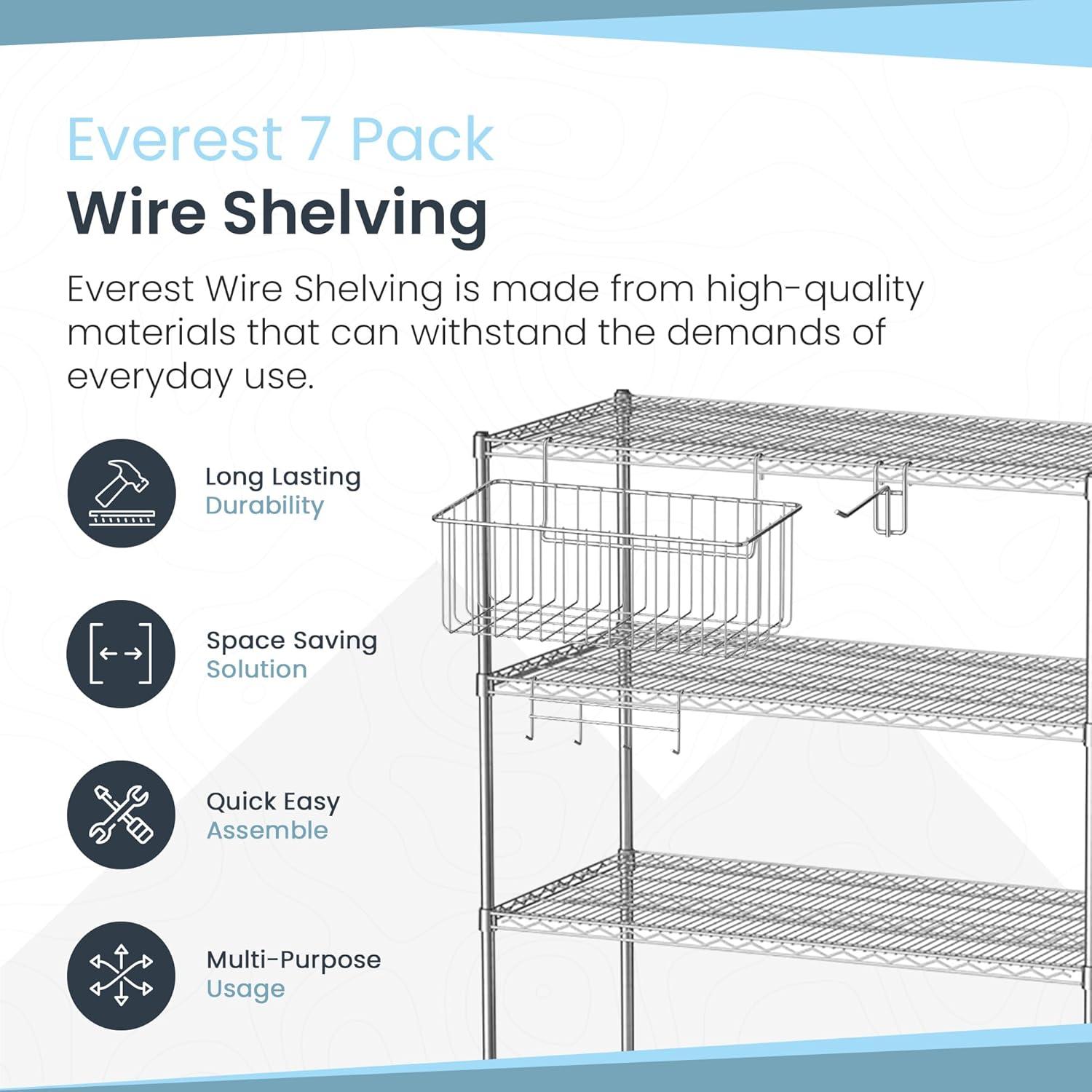 Wire Rack Accessories Kit - 7-Pack