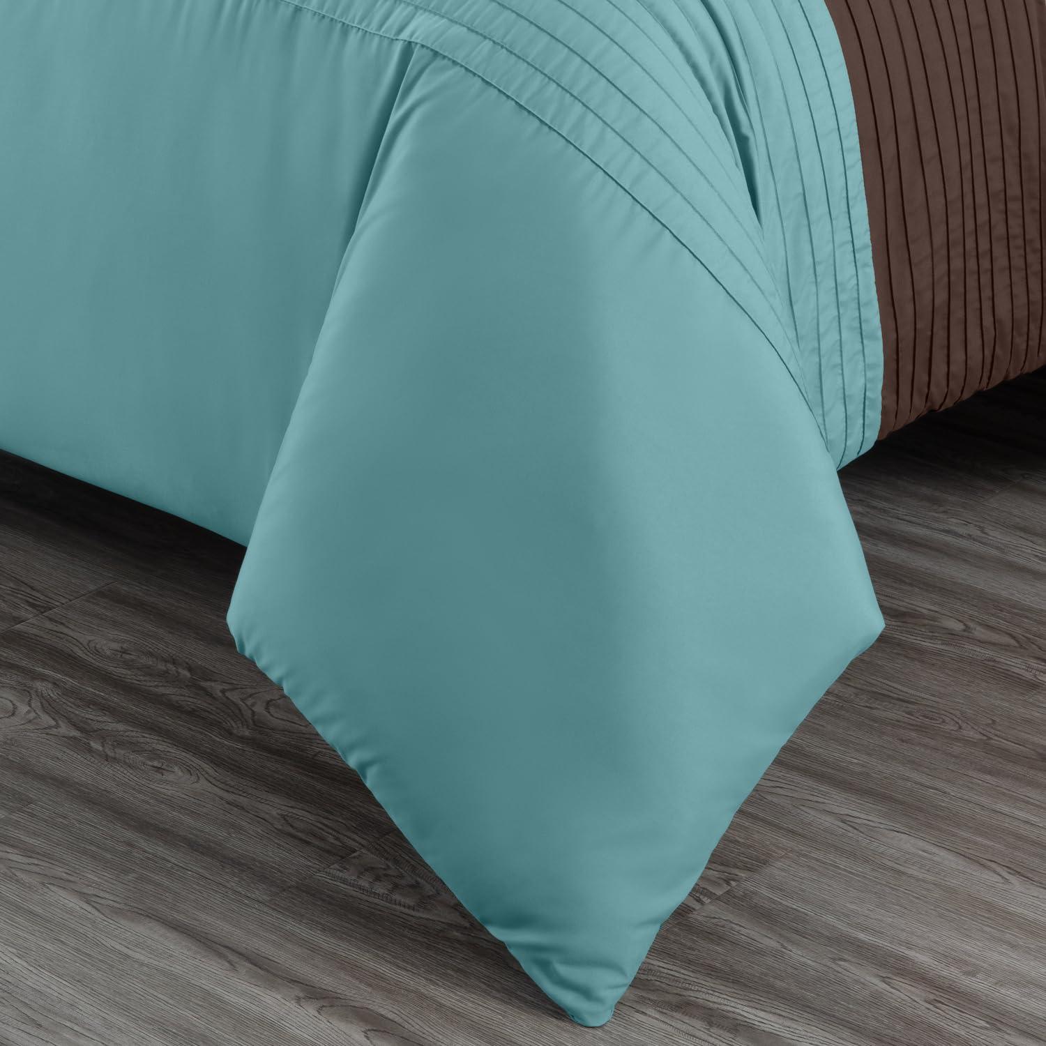 Chezmoi Collection Briar Microfiber Bed in a Bag Comforter Set