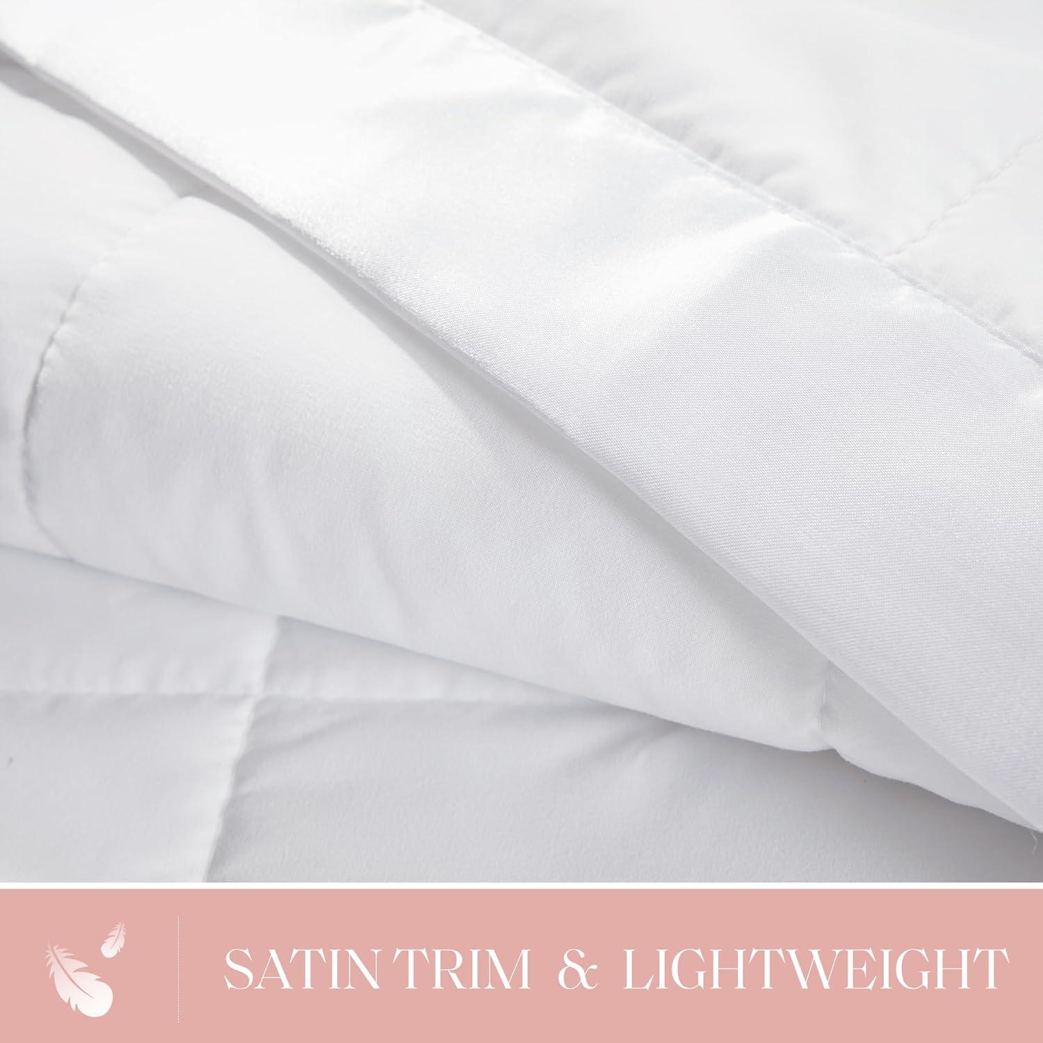 Madison Park Lightweight Down Alternative Blanket with Satin Trim