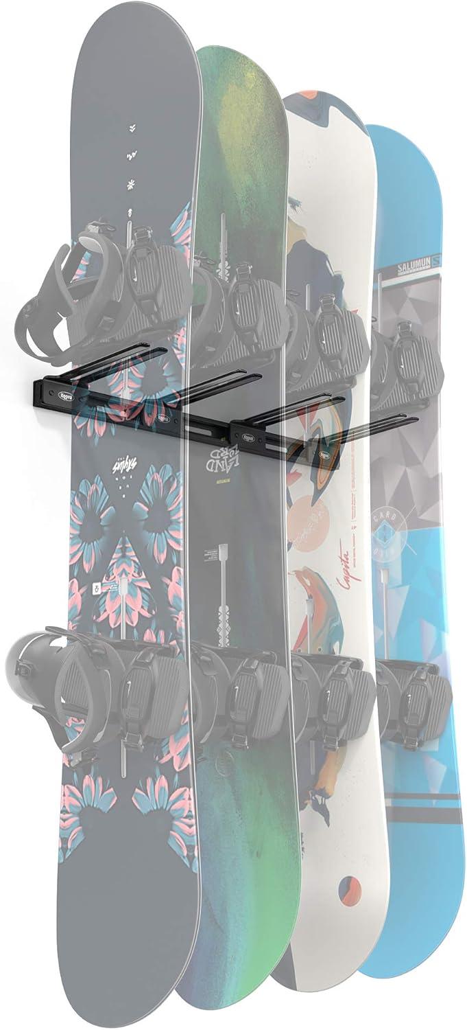 Crymble Steel Wall Mounted Adjustable Multi-Use Ski/Snowboard Rack
