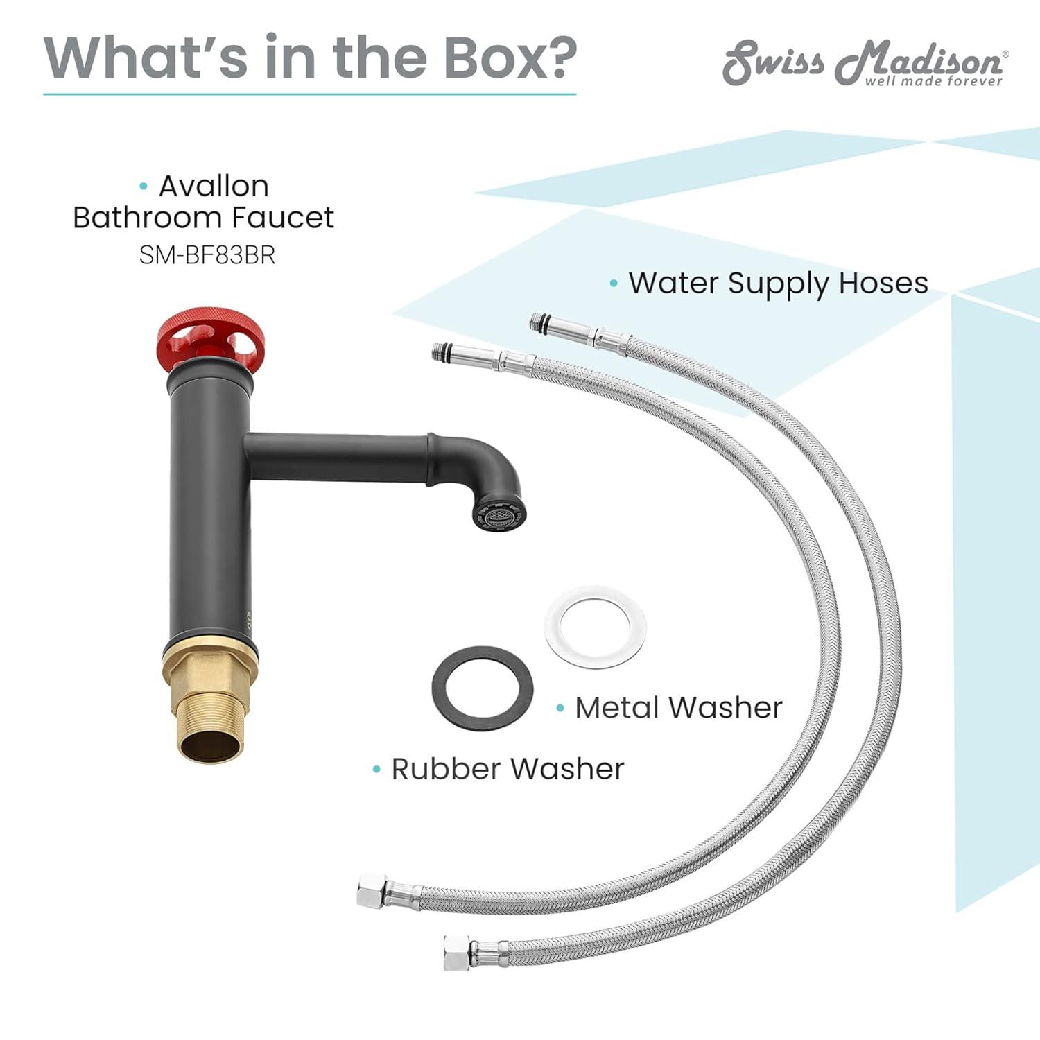 Avallon Single Hole, Single-Handle Wheel, Bathroom Faucet