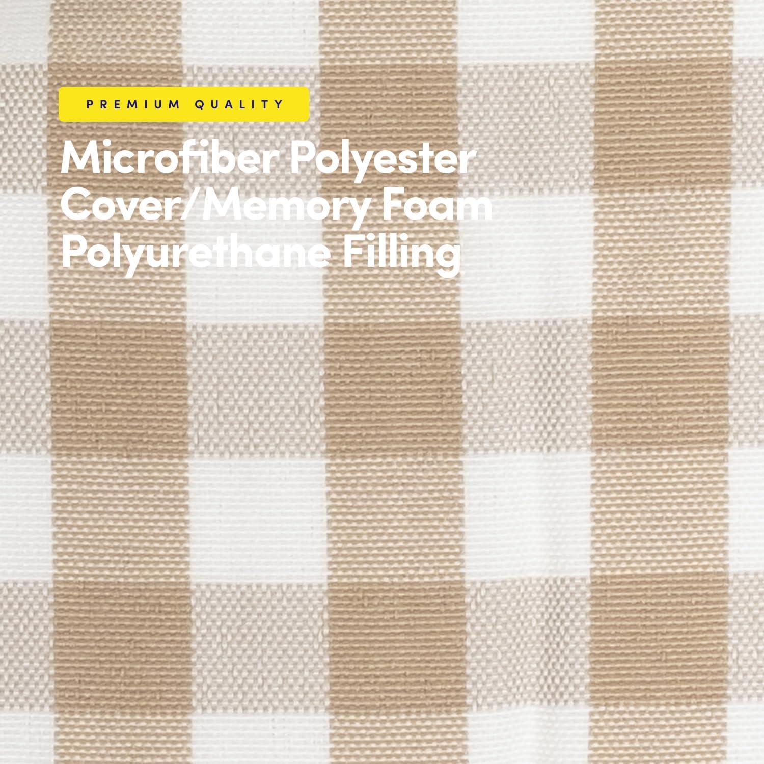 Rosalind Wheeler Buffalo Pattern Non-Slip Indoor Chair Pad Cushion