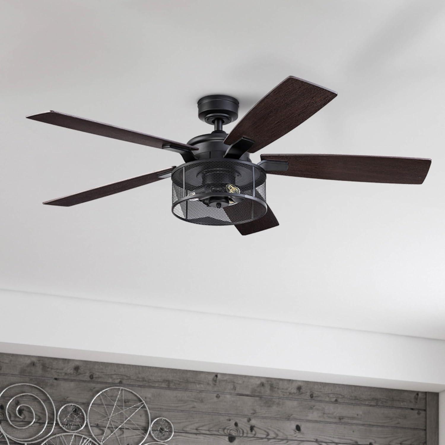 Carnegie 52" Ceiling Fan with LED Lights and Remote Included