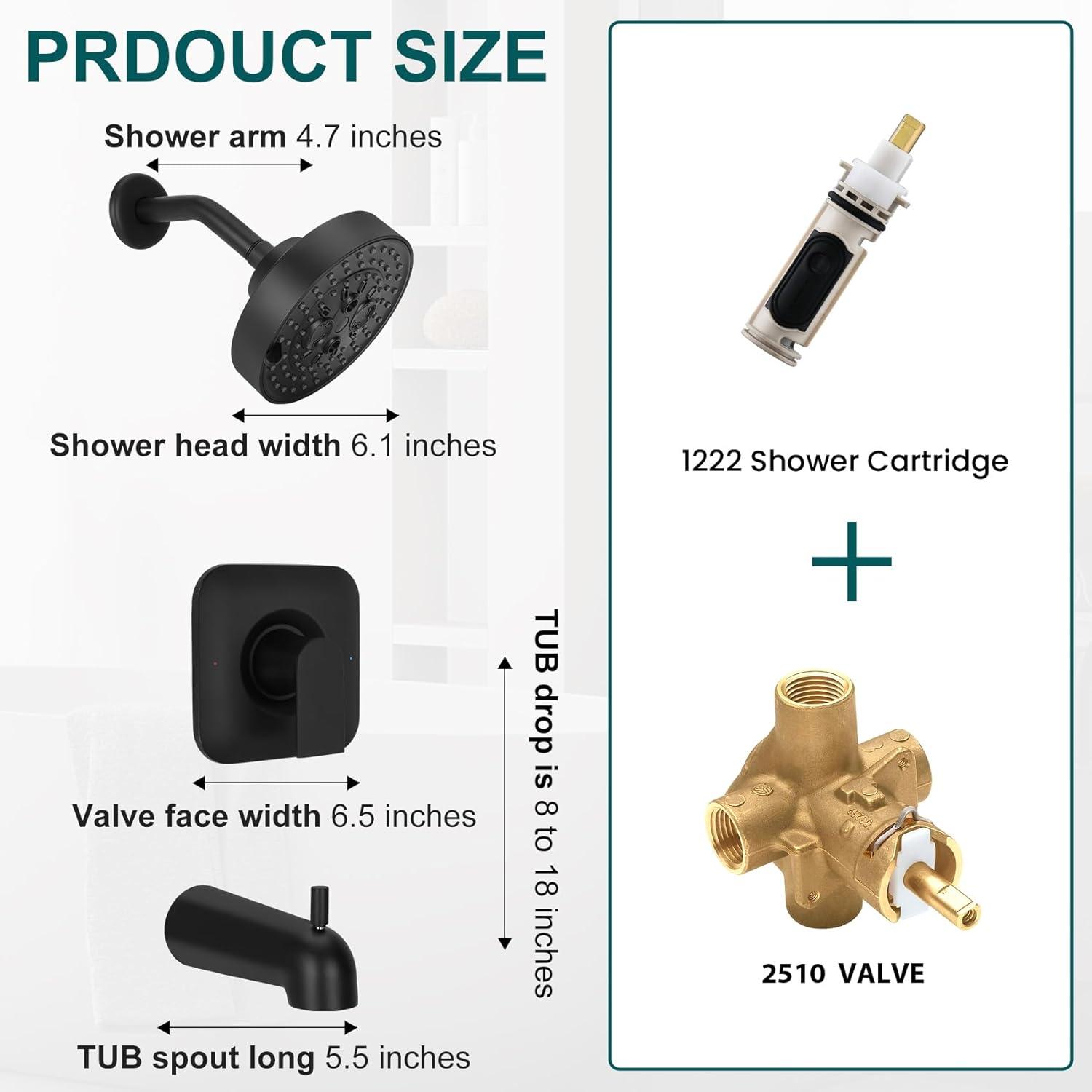 Moen Genta LX Posi-Temp Pressure Balancing Eco-Performance Modern Shower Only Trim, Valve Required