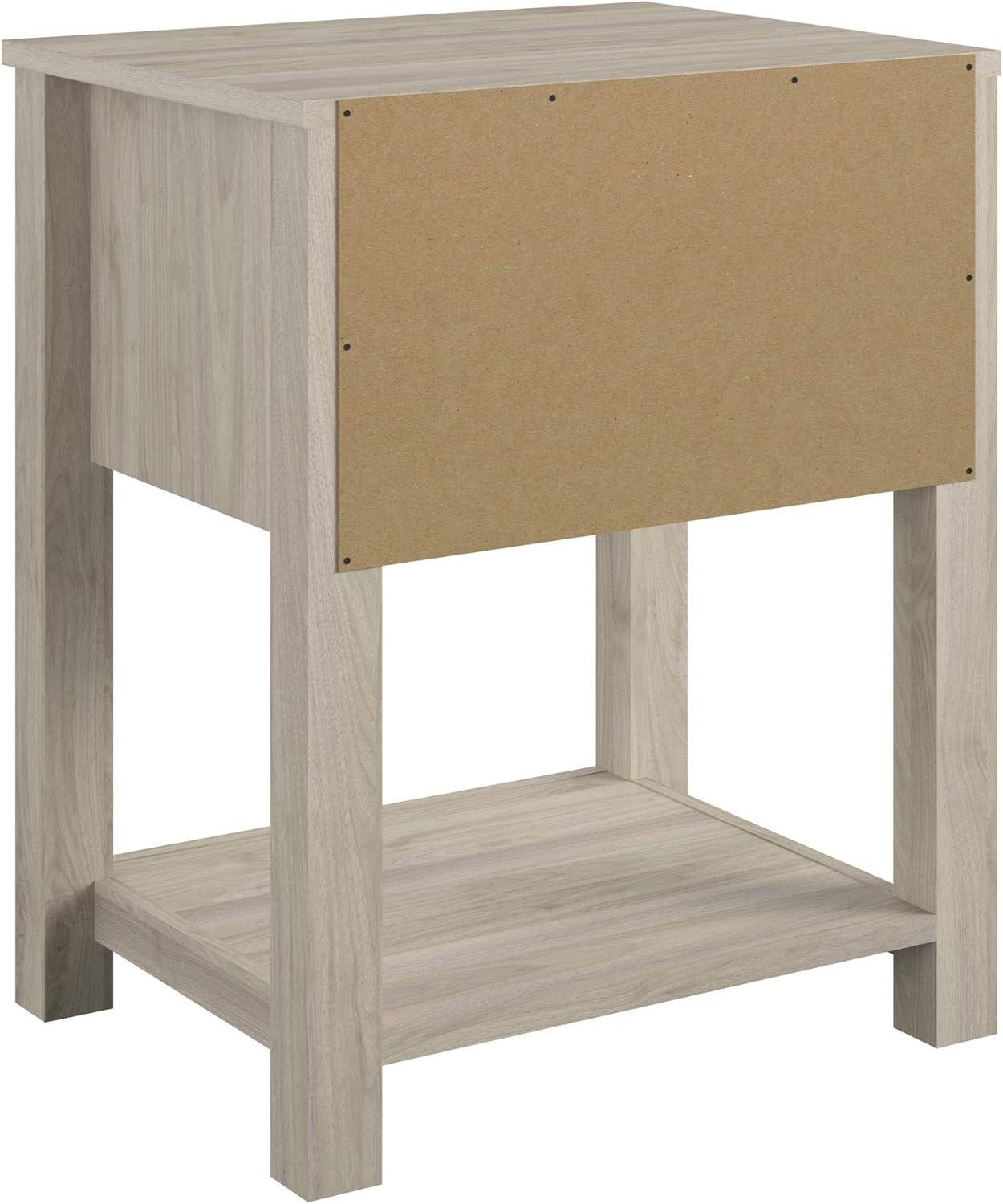 Sierra Ridge Levi Light Walnut Laminated Nightstand for Kids