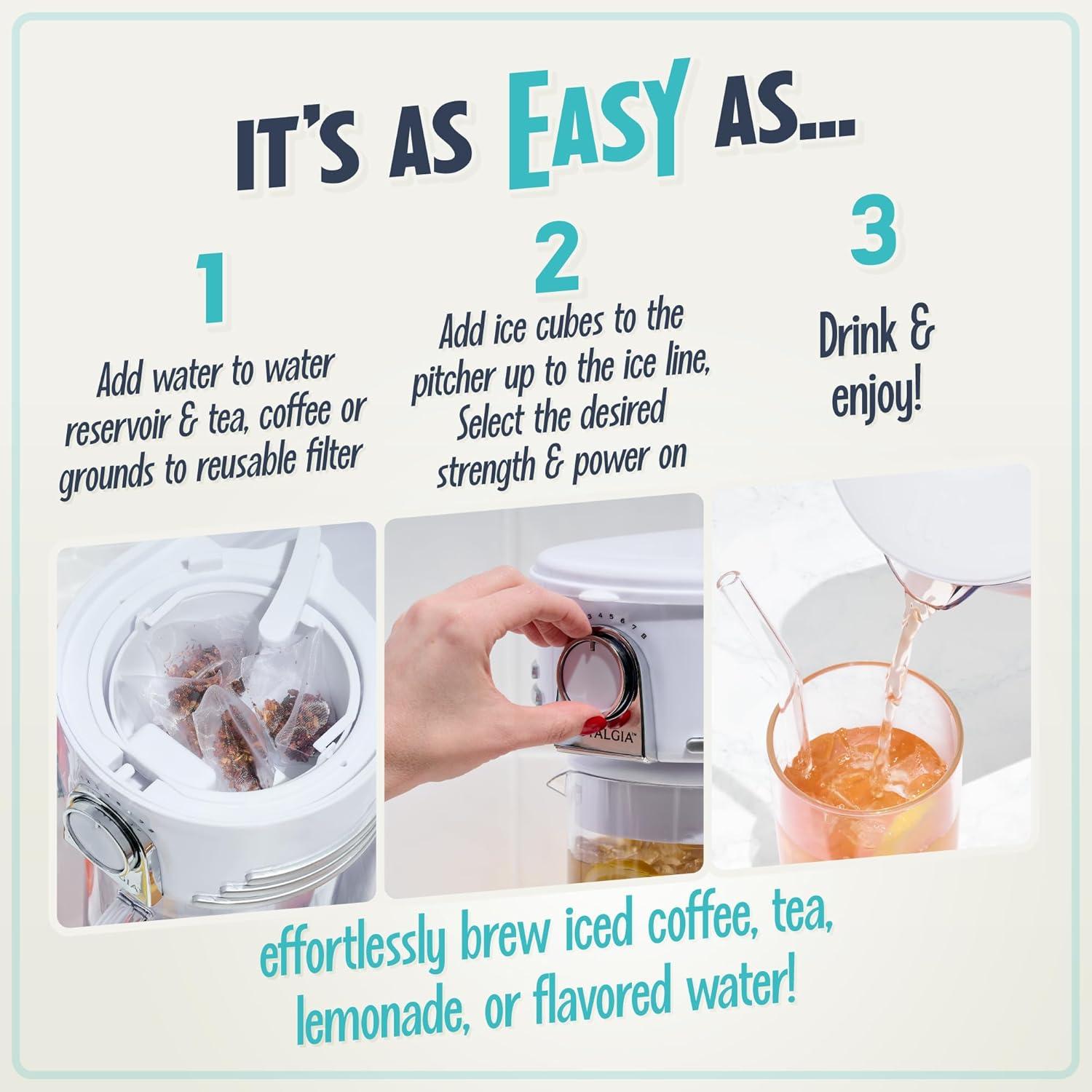 Nostalgia Nostalgia 3-Cup Coffee Maker NCIT3PLSWH6A