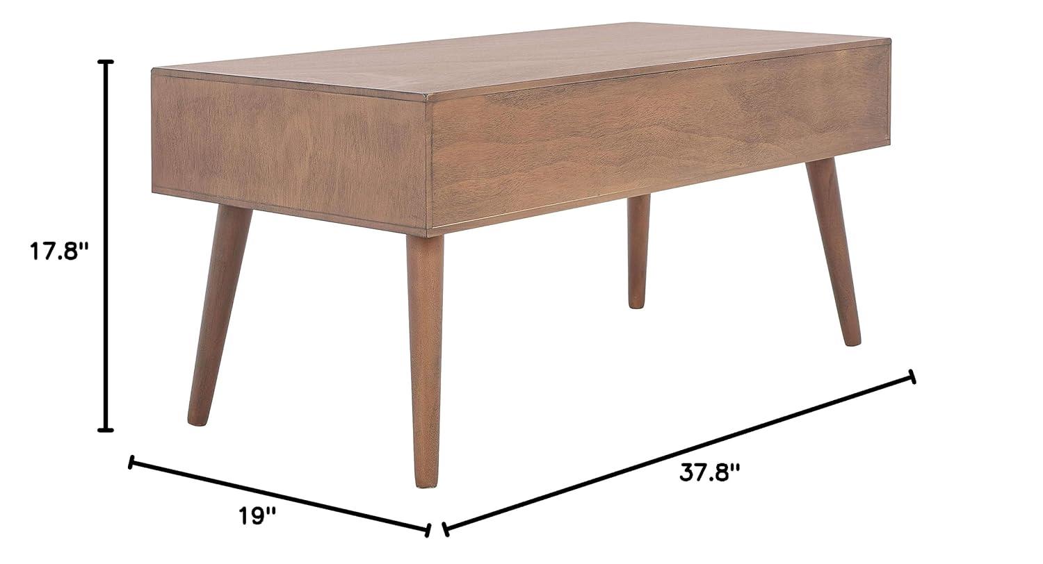 Mozart Mid-Century Coffee Table - Brown - Safavieh