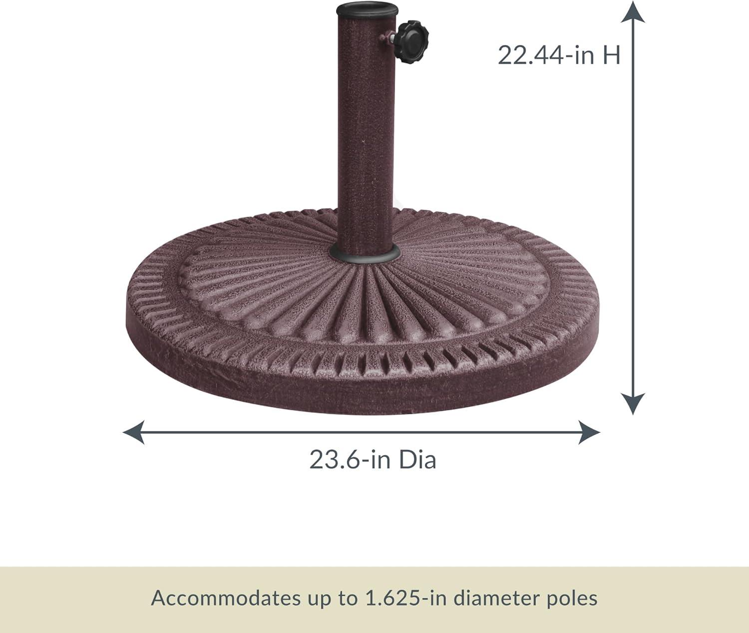 Bronze 66-lb Weather Resistant Metal Umbrella Base