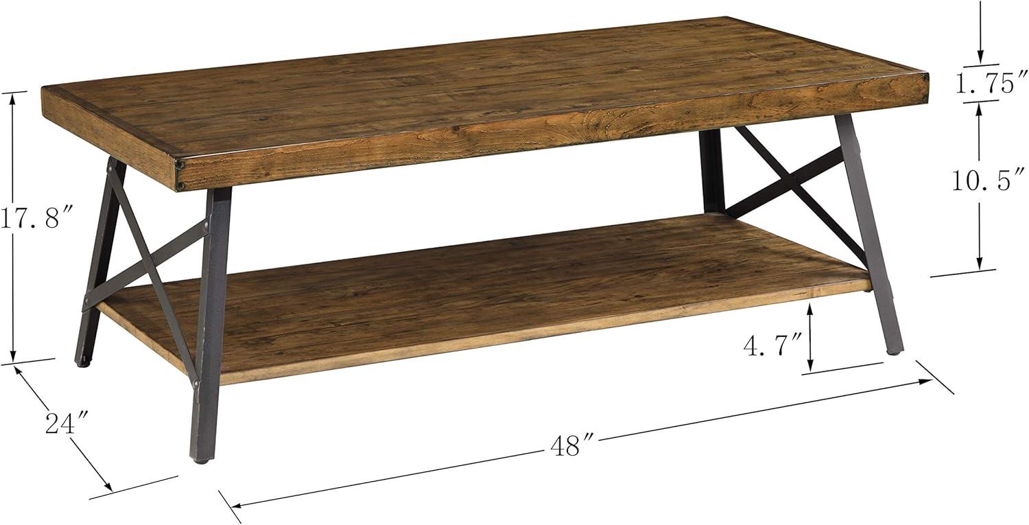 Laguna Solid Wood Top Coffee Table