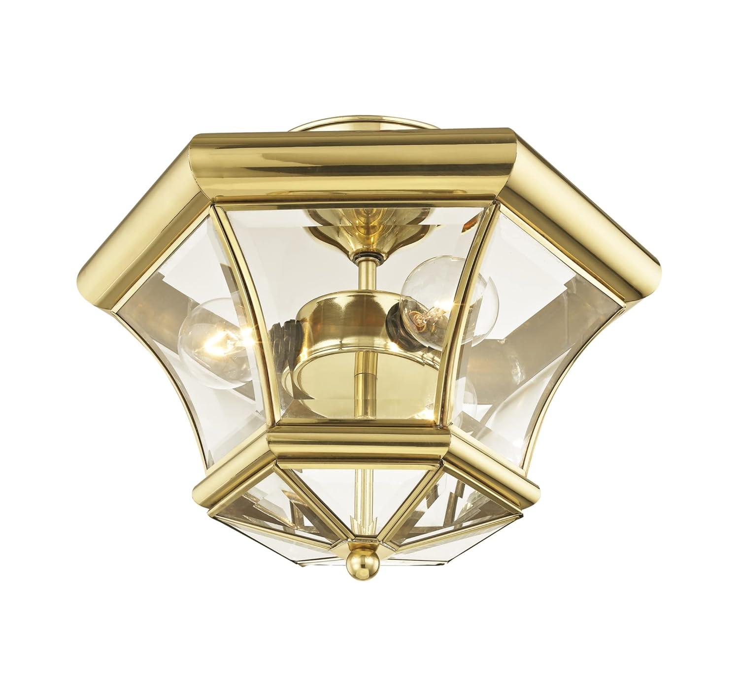 Livex Lighting Monterey 3 - Light Flush Mount in  Brushed Nickel