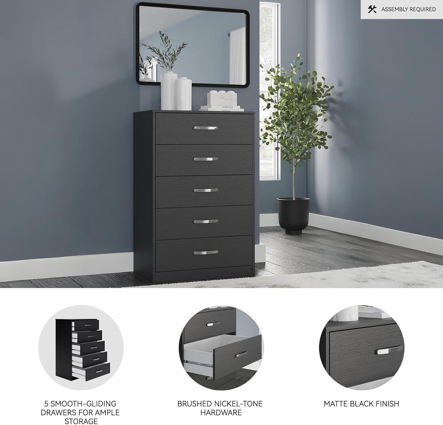 Latitude Run® Dymone 29.88'' W 5 - Drawer Dresser