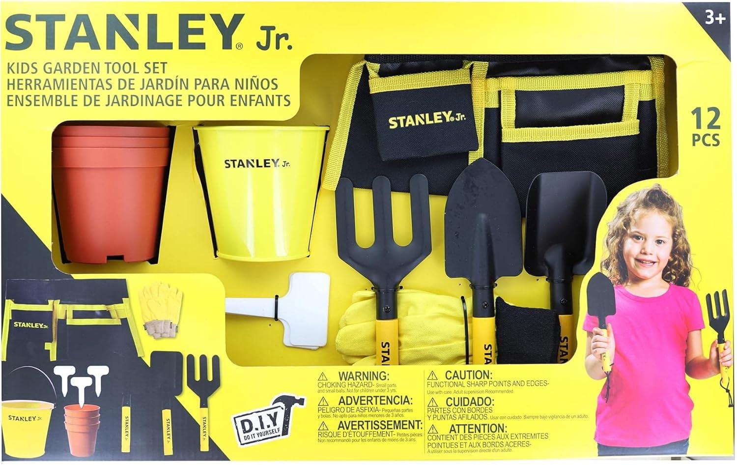 Red Tool Box Stanley Jr. 12 Piece Garden Tool Set