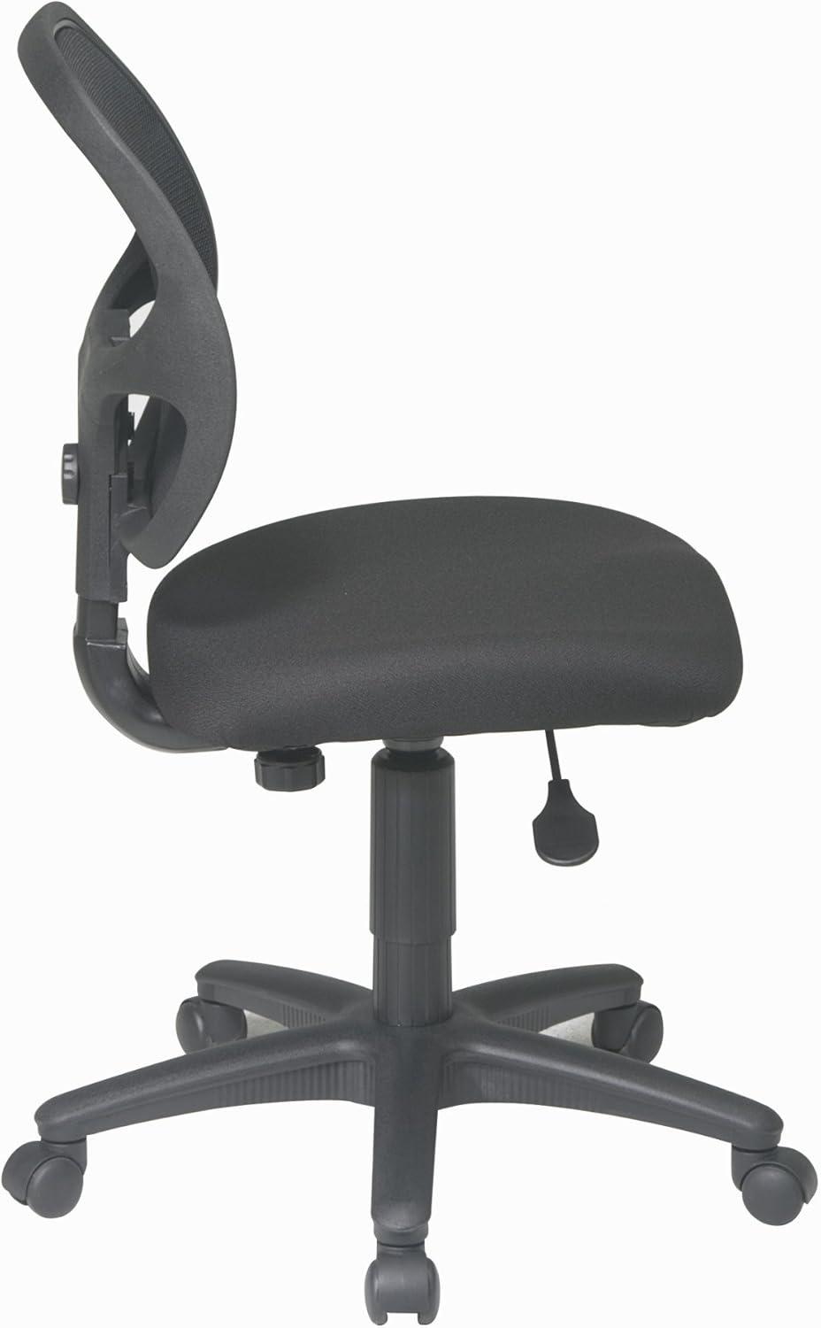 Office Star Products Mesh Screen Back Task Chair with Fabric Seat